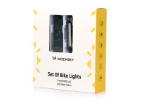 Juego de luces delanteras (1000 lm) y traseras USB-C para bicicleta Wozinsky WSBLB3 - Negro Juego de luces delanteras (1000 lm) y traseras USB-C para bicicleta Wozinsky WSBLB3 - Negro