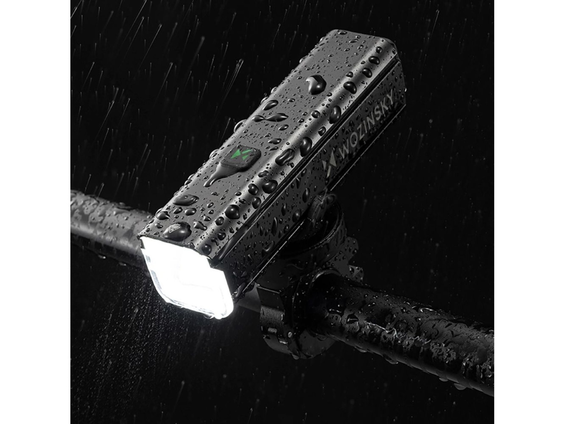 Juego de luces delanteras (1000 lm) y traseras USB-C para bicicleta Wozinsky WSBLB3 - Negro