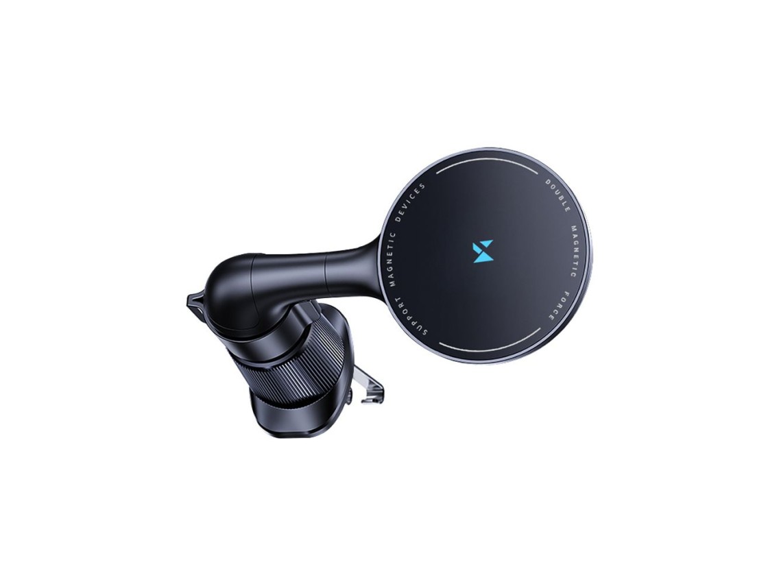 Suporte para carro Wozinsky WCT5-6S4Y com carregador indutivo Qi/MagSafe de 15 W para saída de ar -
