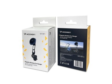 Wozinsky WCT5-6S2Y Car Holder with Qi/MagSafe 15W Wireless Charger and Air Vent Fan - Black