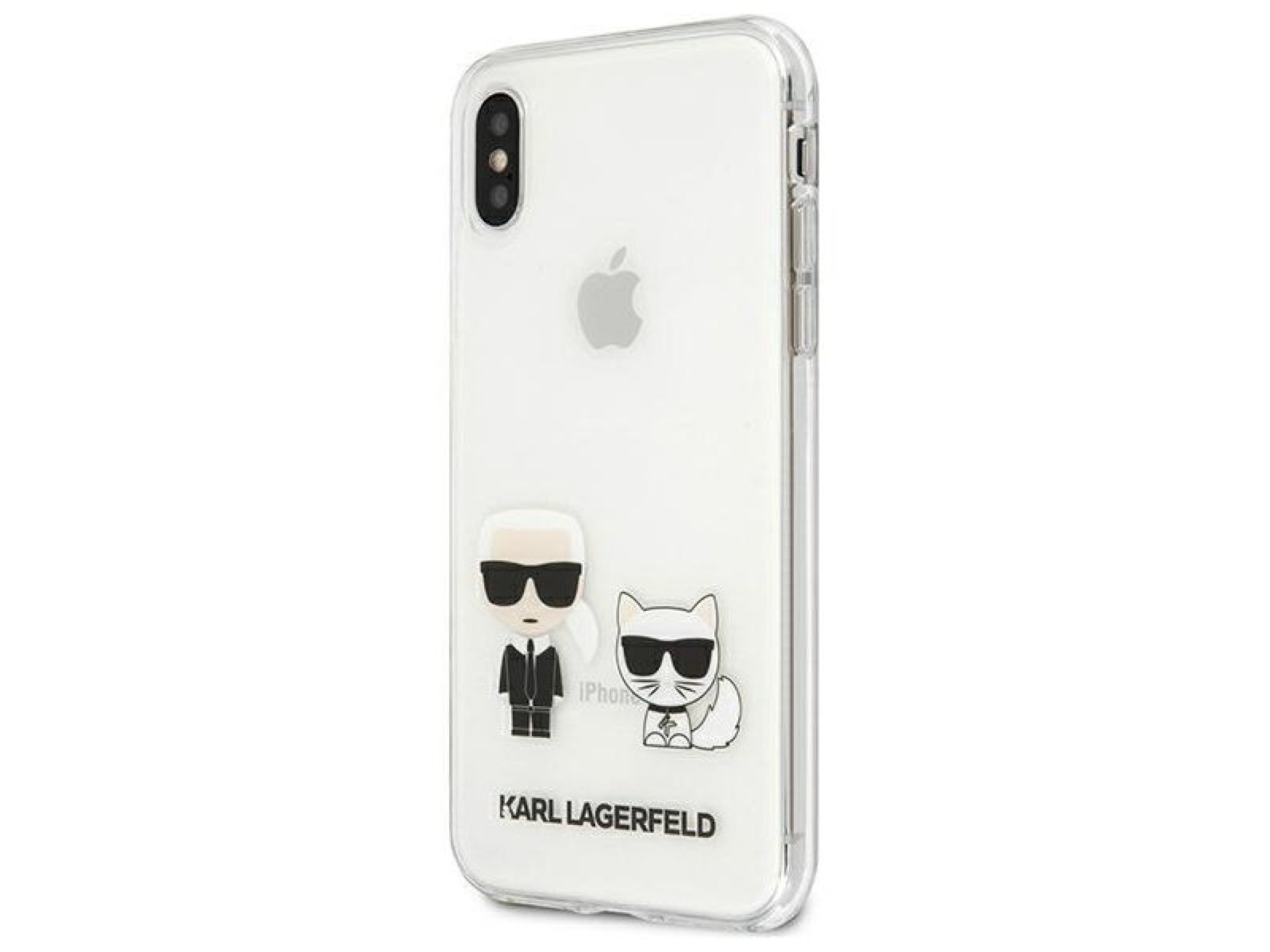 Funda transparente para iPhone Xs Max Karl & Choupette de Karl Lagerfeld
