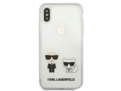 Karl Lagerfeld Karl & Choupette iPhone Xs Max Case - Transparent Karl Lagerfeld Karl & Choupette iPhone Xs Max Case - Transparent