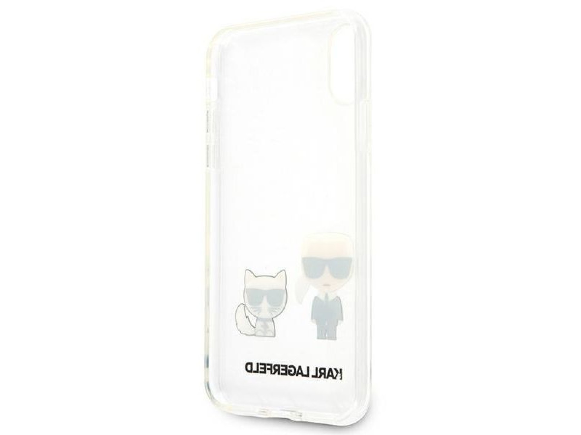 Funda transparente para iPhone Xs Max Karl & Choupette de Karl Lagerfeld