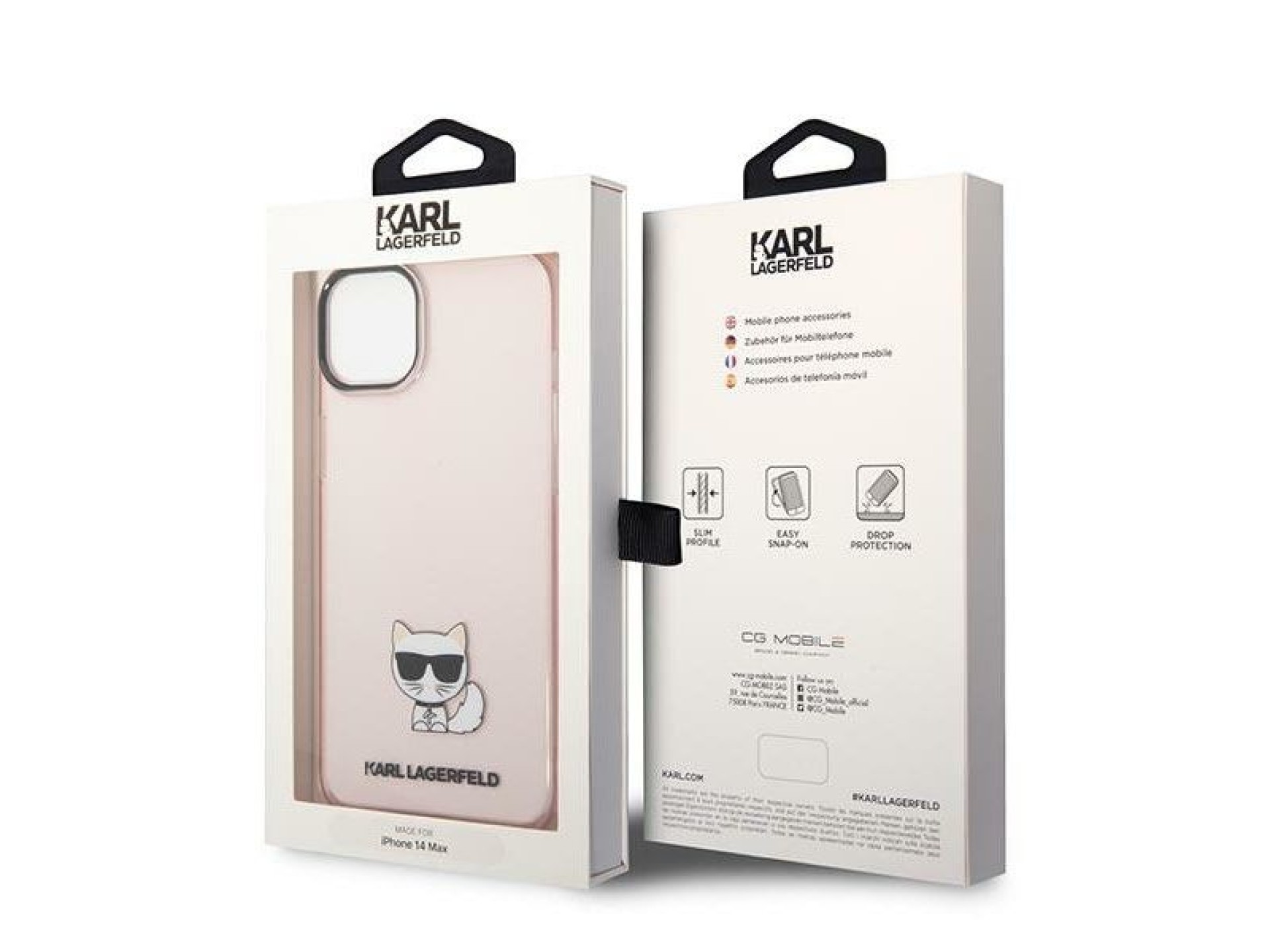 Karl Lagerfeld Transparent Choupette Body Case for iPhone 14 Plus / 15 Plus 6.7