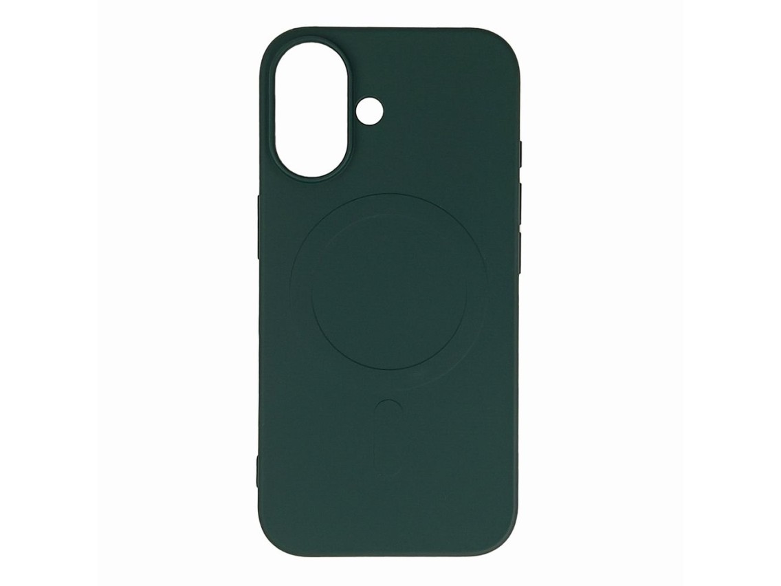 Capa de silicone l�quido Wozinsky MagSafe para Samsung Galaxy S24 FE - Verde