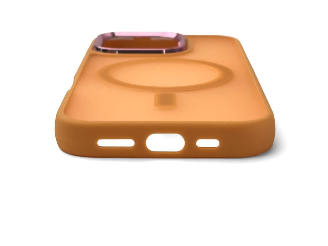 Capa Wozinsky Fashion com MagSafe para Samsung Galaxy S24 FE - Laranja