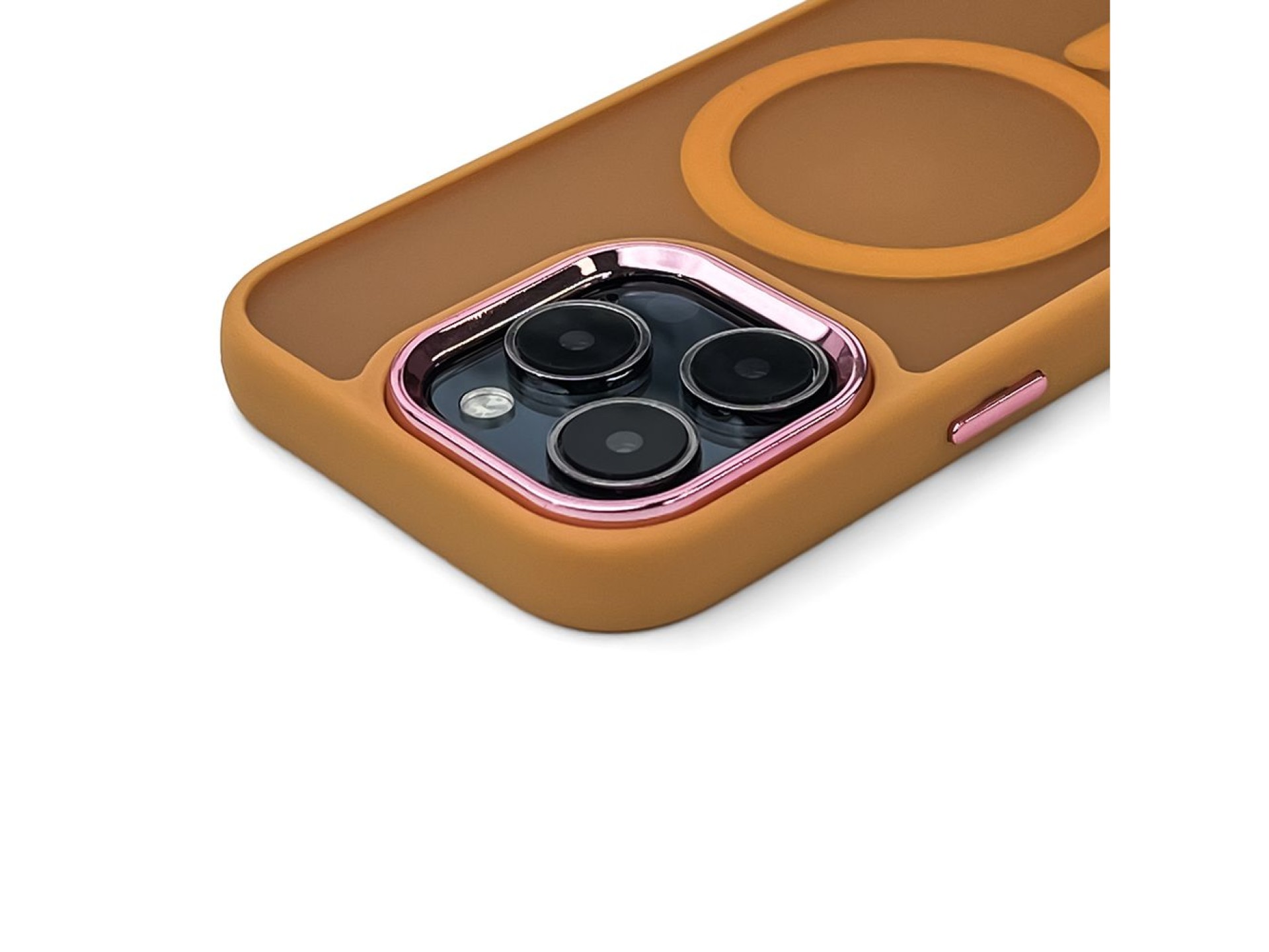 Capa Wozinsky Fashion com MagSafe para Samsung Galaxy S24 FE - Laranja