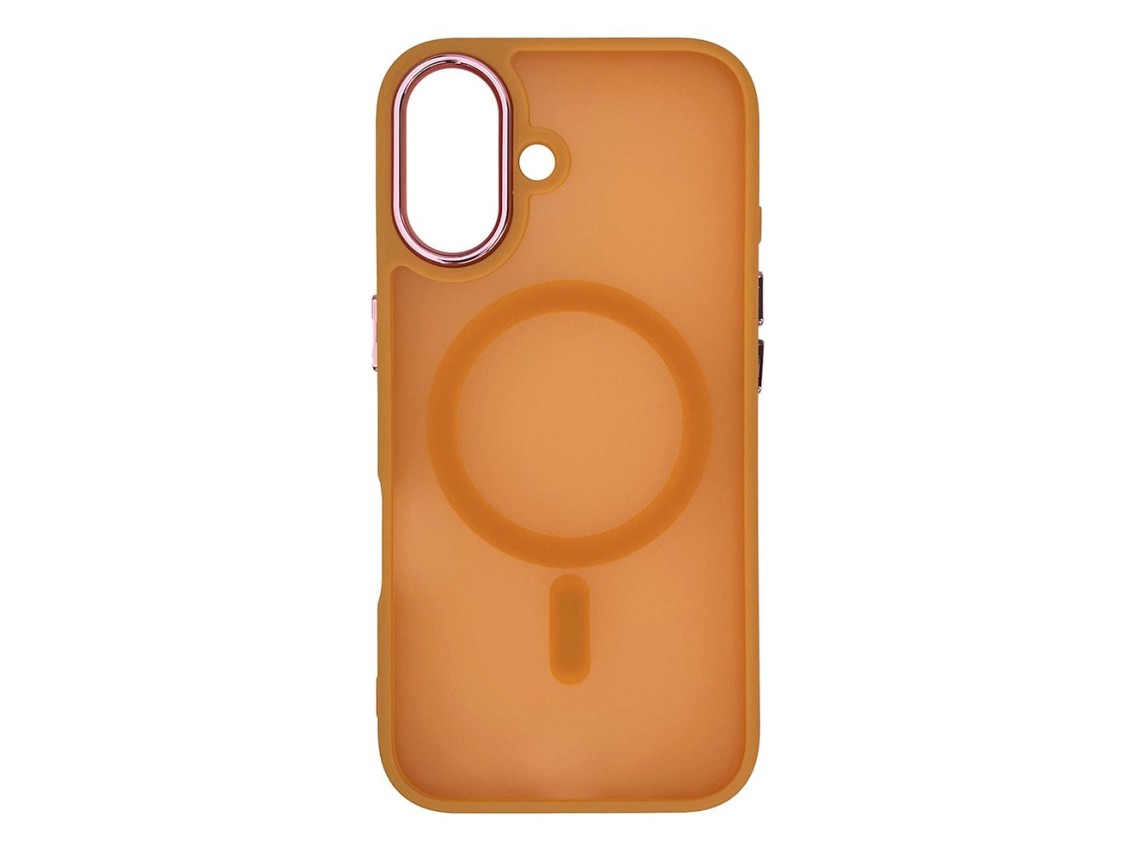 Capa Wozinsky Fashion com MagSafe para Samsung Galaxy S24 FE - Laranja