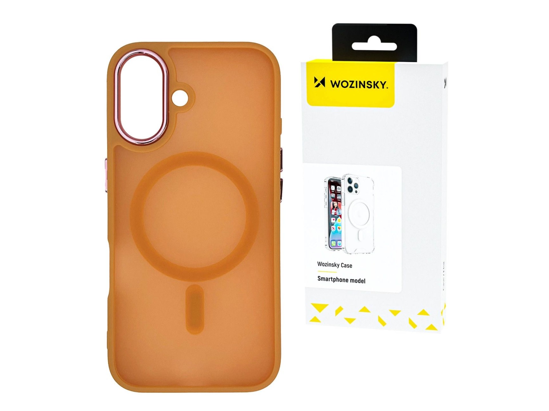 Capa Wozinsky Fashion com MagSafe para Samsung Galaxy S24 FE - Laranja
