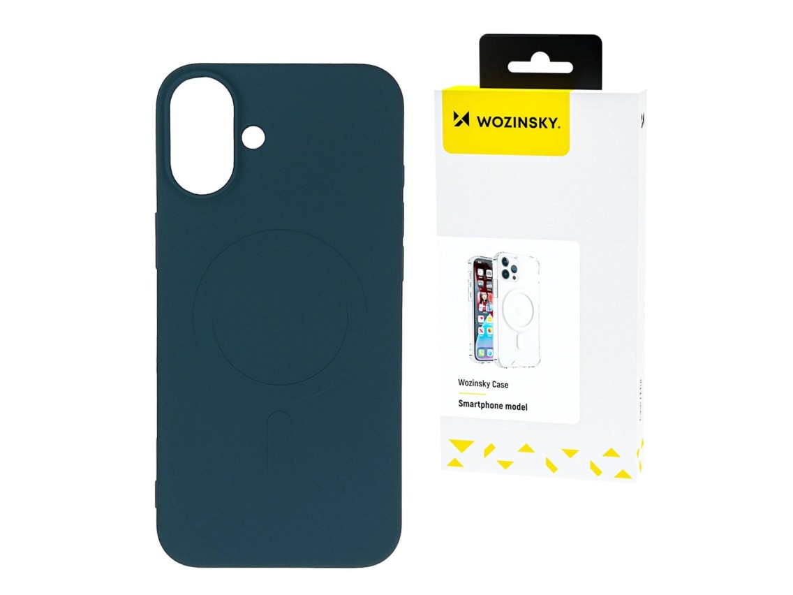 Wozinsky Liquid Silicone Case MagSafe for Samsung Galaxy S24 FE - Dark Blue
