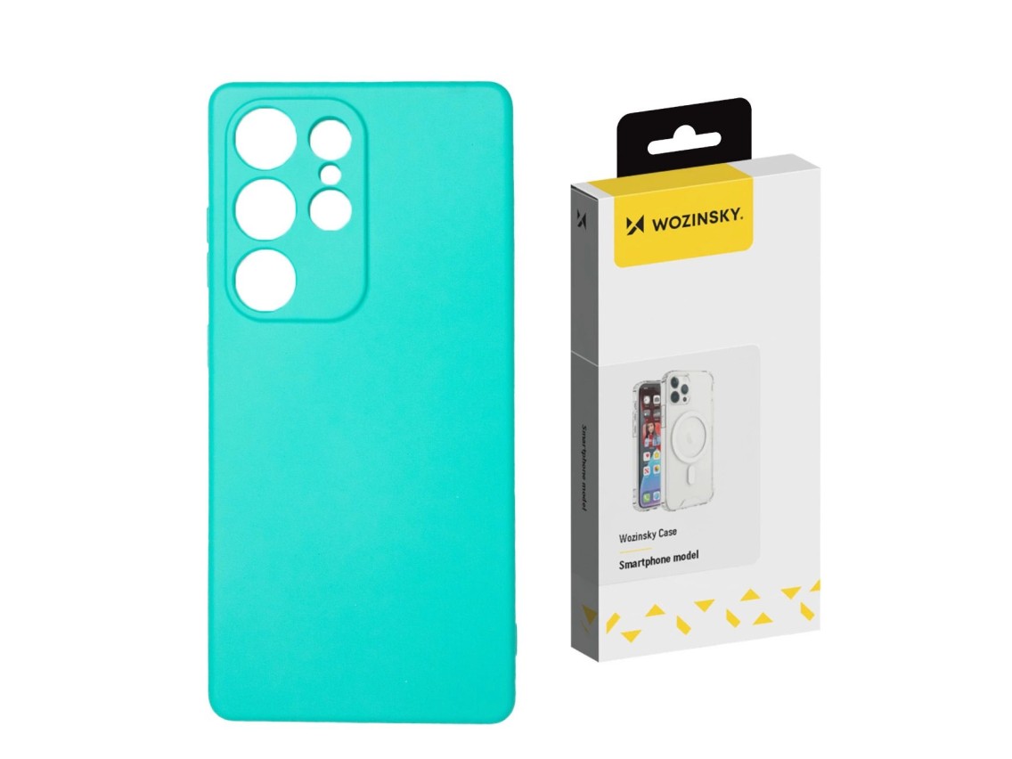 Capa de silicone Wozinsky para Samsung Galaxy S24 FE - Verde menta