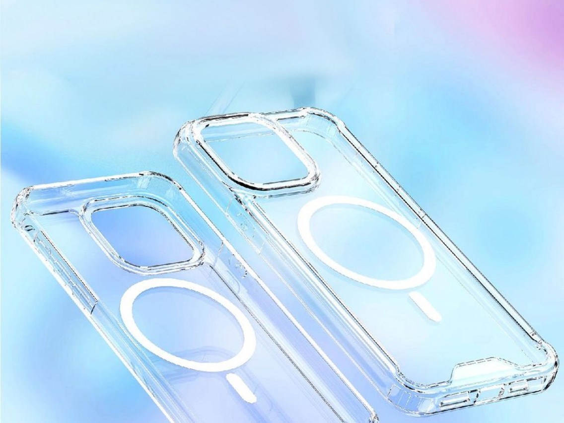 Funda Wozinsky transparente con esquinas MagSafe para Samsung Galaxy S25 - Transparente