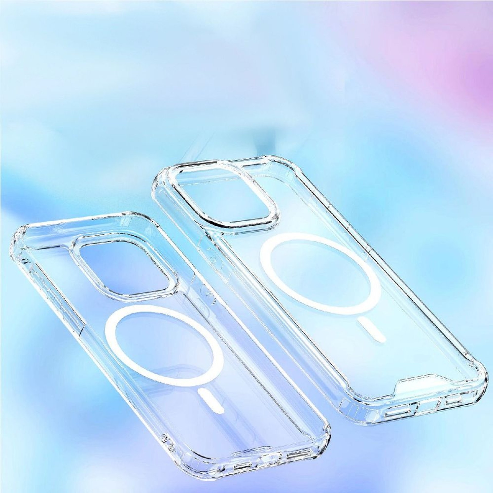 Funda Wozinsky transparente con esquinas MagSafe para Samsung Galaxy S25 - Transparente