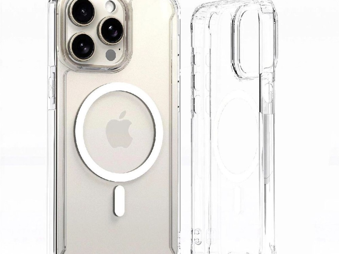 Funda Wozinsky transparente con esquinas MagSafe para Samsung Galaxy S25 - Transparente