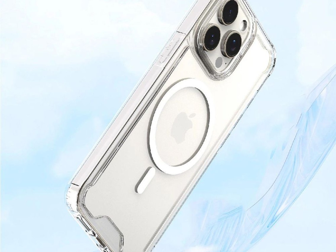 Funda Wozinsky transparente con esquinas MagSafe para Samsung Galaxy S25 - Transparente