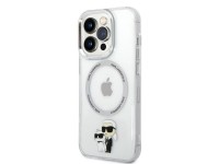 Funda Karl&Choupette MagSafe icónica de Karl Lagerfeld para iPhone 14 Pro - transparente Funda Karl&Choupette MagSafe icónica de Karl Lagerfeld para iPhone 14 Pro - transparente