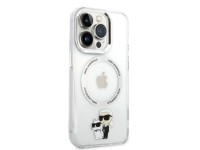 Funda Karl&Choupette MagSafe icónica de Karl Lagerfeld para iPhone 14 Pro - transparente Funda Karl&Choupette MagSafe icónica de Karl Lagerfeld para iPhone 14 Pro - transparente