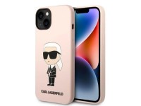 Karl Lagerfeld KLHMP14MSNIKBCP iPhone 14 Plus 6.7" hardcase pink/pink Silicone Ikonik Magsafe Karl Lagerfeld KLHMP14MSNIKBCP iPhone 14 Plus 6.7" hardcase pink/pink Silicone Ikonik Magsafe
