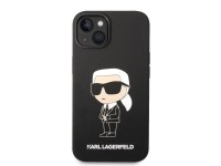 Funda rígida Karl Lagerfeld KLHMP14MSNIKBCK para iPhone 14 Plus de 6,7" en color negro/negro y silic Funda rígida Karl Lagerfeld KLHMP14MSNIKBCK para iPhone 14 Plus de 6,7" en color negro/negro y silic