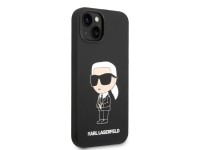Funda rígida Karl Lagerfeld KLHMP14MSNIKBCK para iPhone 14 Plus de 6,7" en color negro/negro y silic Funda rígida Karl Lagerfeld KLHMP14MSNIKBCK para iPhone 14 Plus de 6,7" en color negro/negro y silic