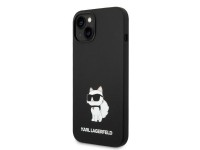 Capa rígida Karl Lagerfeld KLHMP14MSNCHBCK para iPhone 14 Plus 6.7" em silicone preto/preto Choupett Capa rígida Karl Lagerfeld KLHMP14MSNCHBCK para iPhone 14 Plus 6.7" em silicone preto/preto Choupett