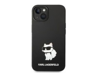 Capa rígida Karl Lagerfeld KLHMP14MSNCHBCK para iPhone 14 Plus 6.7" em silicone preto/preto Choupett Capa rígida Karl Lagerfeld KLHMP14MSNCHBCK para iPhone 14 Plus 6.7" em silicone preto/preto Choupett