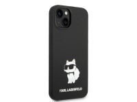 Capa rígida Karl Lagerfeld KLHMP14MSNCHBCK para iPhone 14 Plus 6.7" em silicone preto/preto Choupett Capa rígida Karl Lagerfeld KLHMP14MSNCHBCK para iPhone 14 Plus 6.7" em silicone preto/preto Choupett