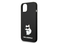 Capa rígida Karl Lagerfeld KLHMP14MSNCHBCK para iPhone 14 Plus 6.7" em silicone preto/preto Choupett Capa rígida Karl Lagerfeld KLHMP14MSNCHBCK para iPhone 14 Plus 6.7" em silicone preto/preto Choupett