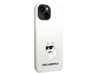 Karl Lagerfeld KLHMP14MSNCHBCH Capa rígida branca/silicone branca Choupette MagSafe para iPhone 14 P Karl Lagerfeld KLHMP14MSNCHBCH Capa rígida branca/silicone branca Choupette MagSafe para iPhone 14 P