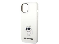 Karl Lagerfeld KLHMP14MSNCHBCH Capa rígida branca/silicone branca Choupette MagSafe para iPhone 14 P Karl Lagerfeld KLHMP14MSNCHBCH Capa rígida branca/silicone branca Choupette MagSafe para iPhone 14 P