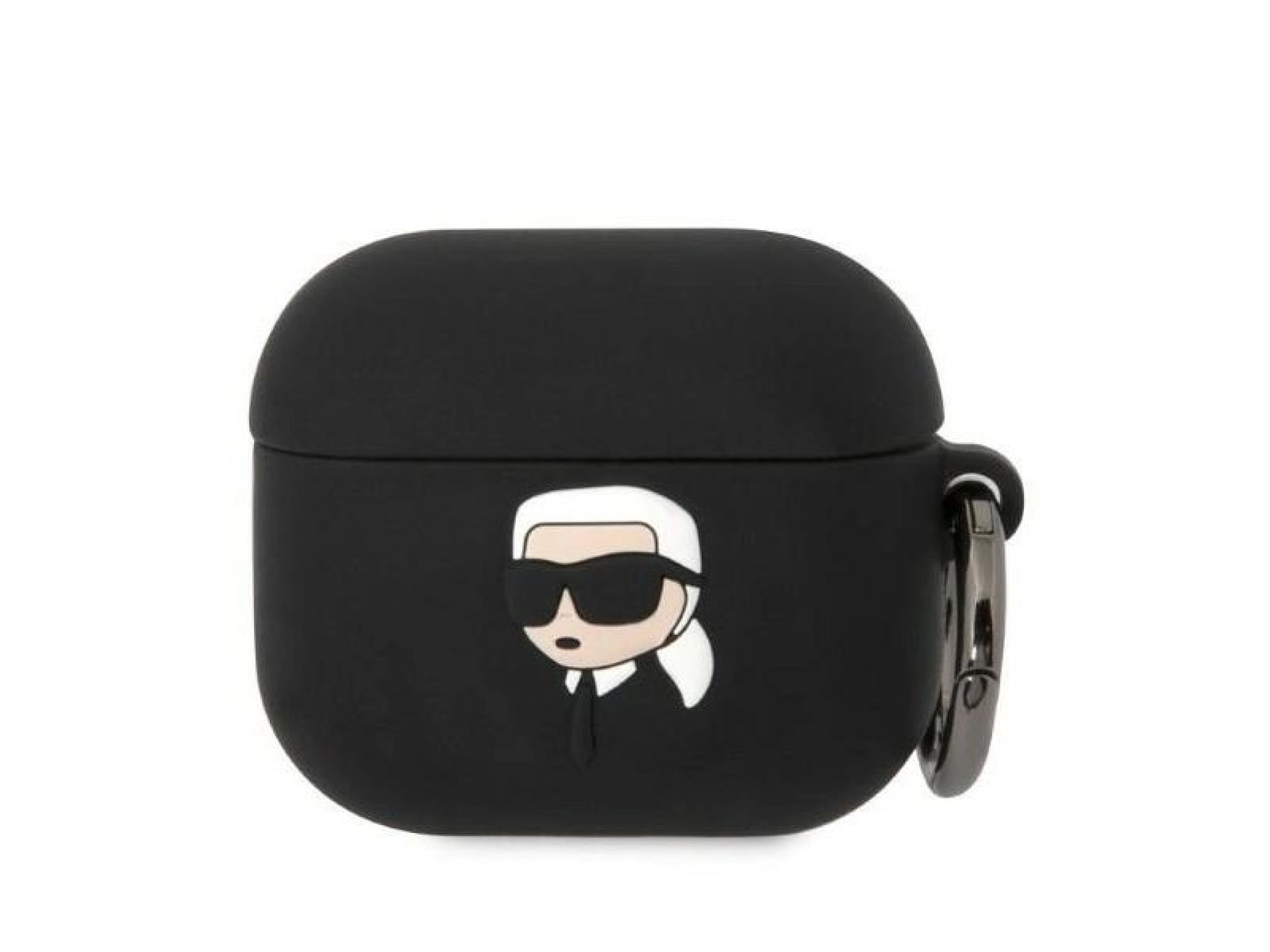 Karl Lagerfeld Silicone Karl Head 3D Case for AirPods 3 - Black