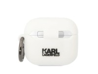 Karl Lagerfeld KLA3RUNIKH AirPods 3 cover white/white Silicone Karl Head 3D Karl Lagerfeld KLA3RUNIKH AirPods 3 cover white/white Silicone Karl Head 3D