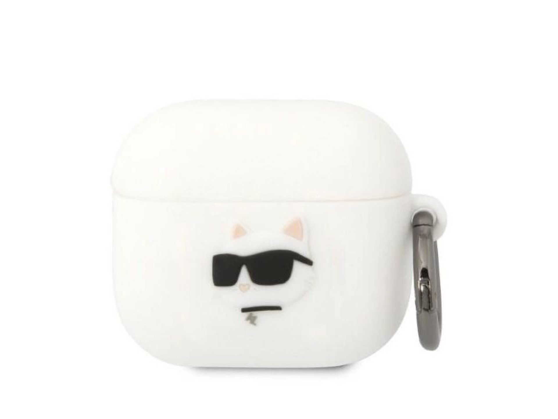 Karl Lagerfeld KLA3RUNCHH AirPods 3 cover white/white Silicone Choupette Head 3D