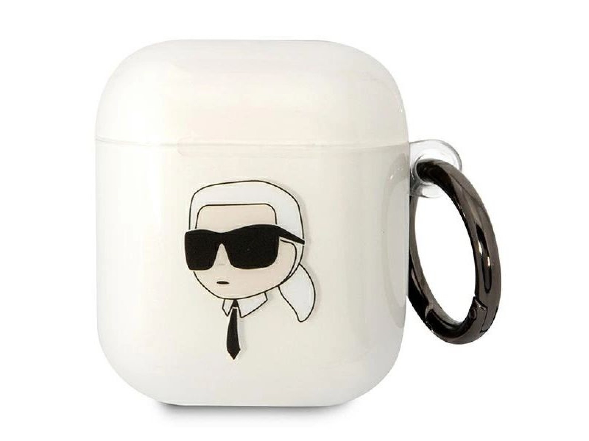 Karl Lagerfeld KLA2HNIKTCT AirPods 1/2 cover transparent Karl`s Head