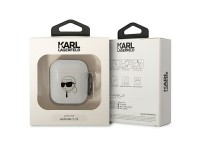 Karl Lagerfeld KLA2HNIKTCT AirPods 1/2 cover transparent Karl`s Head