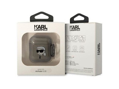 Karl Lagerfeld KLA2HNIKTCK AirPods 1/2 cover black/black Karl`s Head Karl Lagerfeld KLA2HNIKTCK AirPods 1/2 cover black/black Karl`s Head