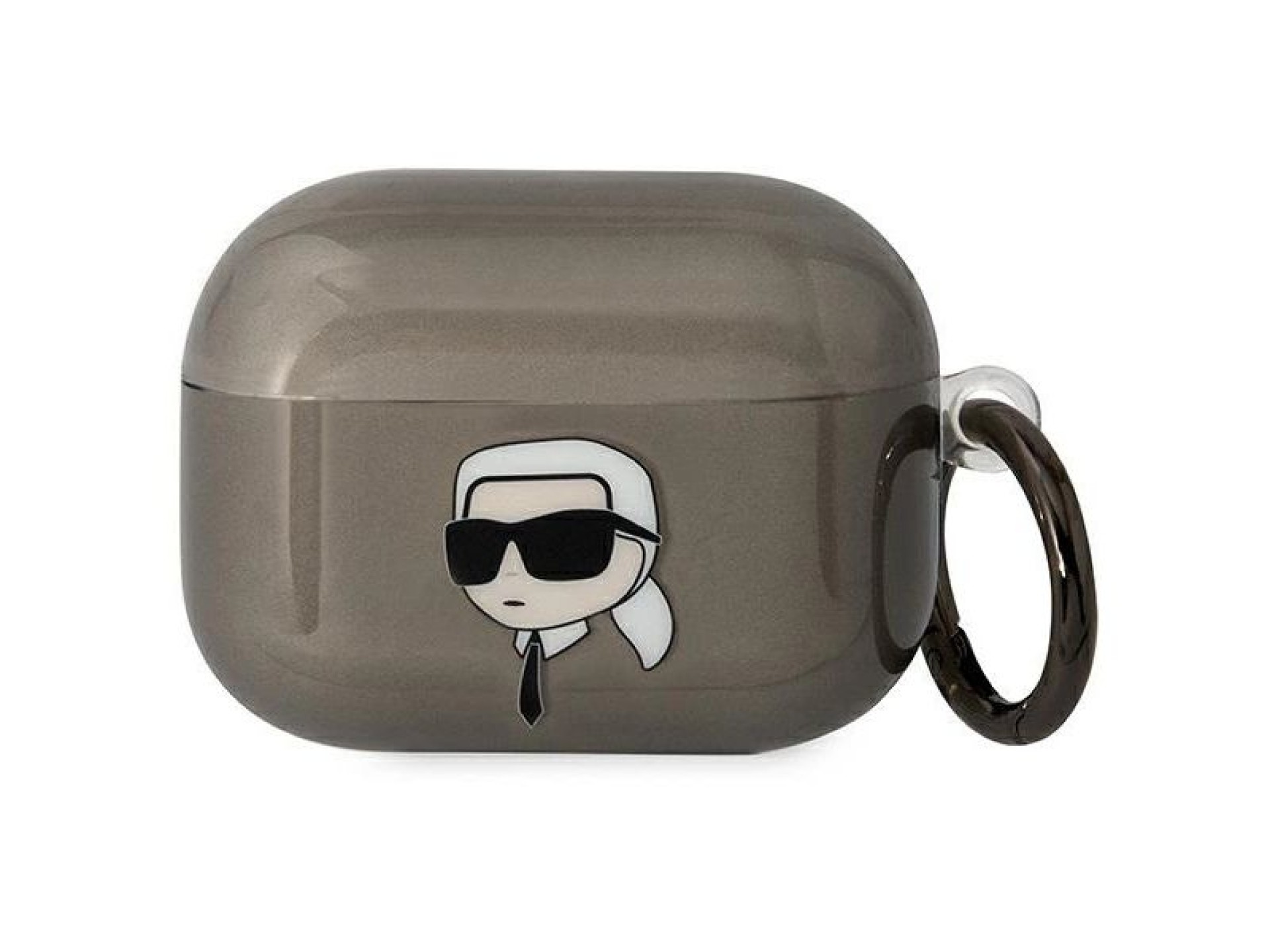 Capa para AirPods Pro Karl Lagerfeld KLAPHNIKTCK preta/preta com a cabeça de Karl