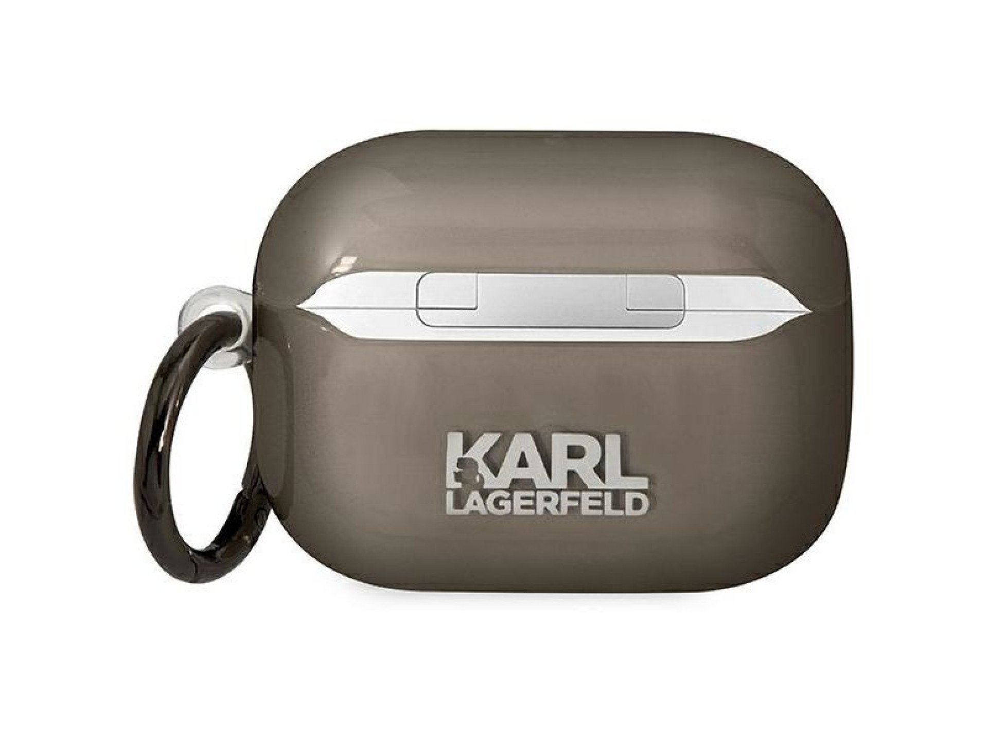 Capa para AirPods Pro Karl Lagerfeld KLAPHNIKTCK preta/preta com a cabeça de Karl