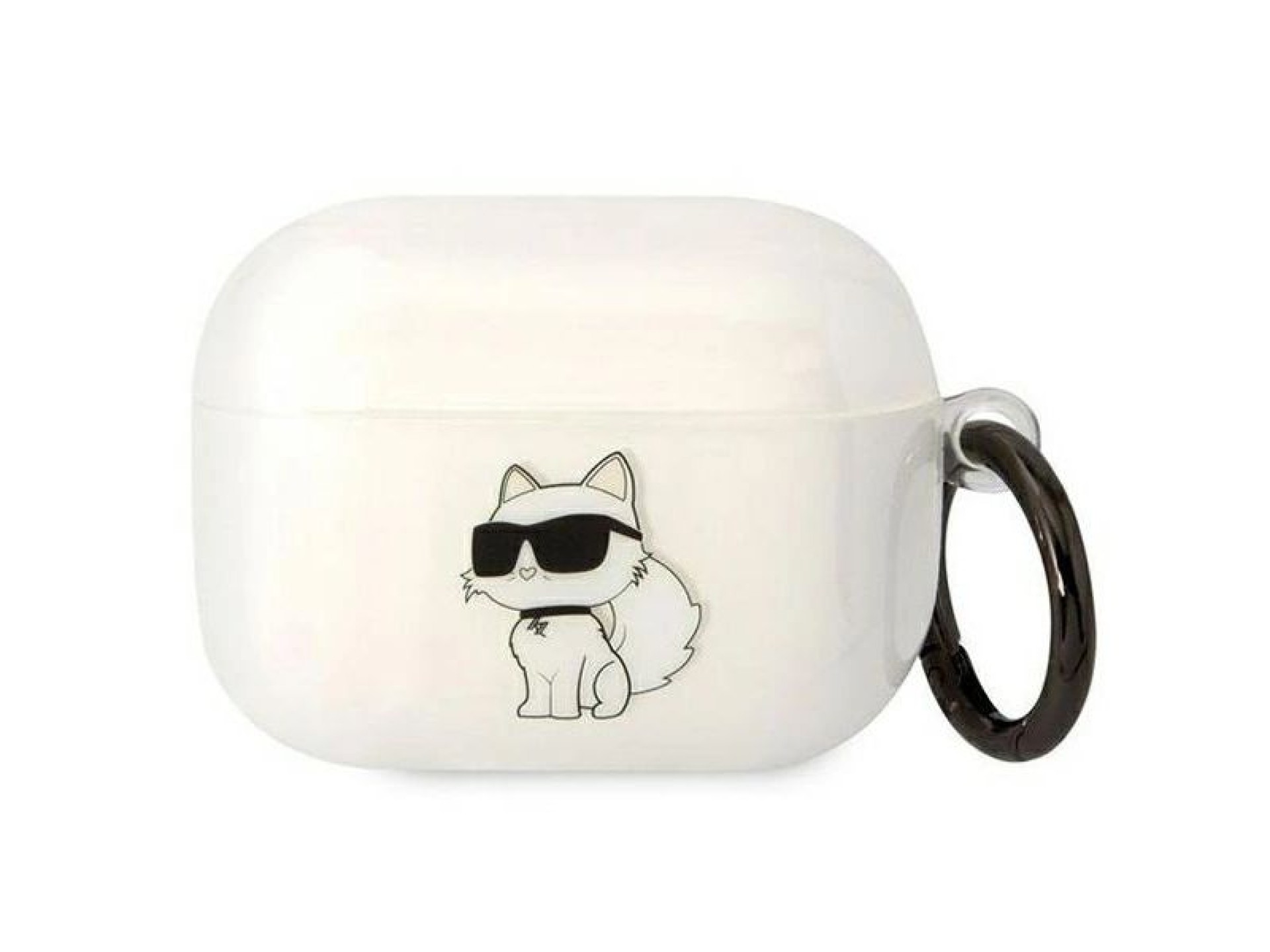 Funda transparente para AirPods Pro de Karl Lagerfeld KLAPHNCHTCT Ikonik Choupette
