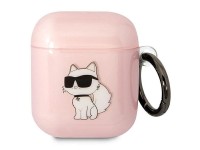 Funda para AirPods 1/2 Karl Lagerfeld KLA2HNCHTCP rosa/rosa Ikonik Choupette Funda para AirPods 1/2 Karl Lagerfeld KLA2HNCHTCP rosa/rosa Ikonik Choupette