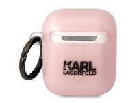 Funda para AirPods 1/2 Karl Lagerfeld KLA2HNCHTCP rosa/rosa Ikonik Choupette Funda para AirPods 1/2 Karl Lagerfeld KLA2HNCHTCP rosa/rosa Ikonik Choupette
