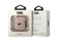 Funda para AirPods 1/2 Karl Lagerfeld KLA2HNCHTCP rosa/rosa Ikonik Choupette Funda para AirPods 1/2 Karl Lagerfeld KLA2HNCHTCP rosa/rosa Ikonik Choupette