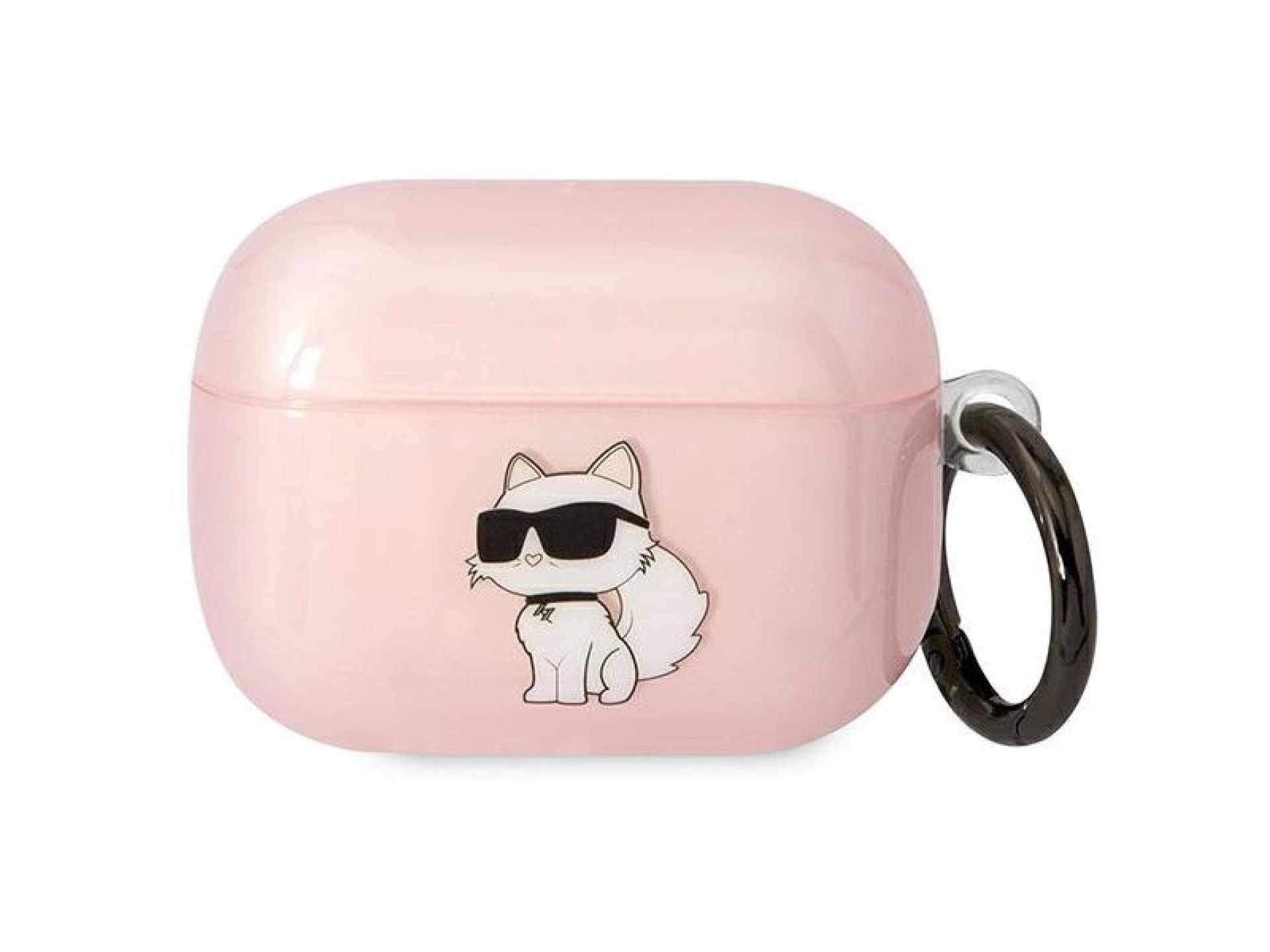 Karl Lagerfeld KLAPHNCHTCP Capa para AirPods Pro rosa/rosa Ikonik Choupette