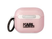 Karl Lagerfeld KLA3HNCHTCP Capa para AirPods 3 rosa/rosa Ikonik Choupette