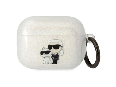 Funda transparente con purpurina Karl&Choupette para AirPods Pro de Karl Lagerfeld KLAPHNKCTGT Funda transparente con purpurina Karl&Choupette para AirPods Pro de Karl Lagerfeld KLAPHNKCTGT