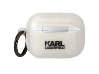Karl Lagerfeld KLAPHNKCTGT Capa transparente com glitter para AirPods Pro Karl&Choupette Karl Lagerfeld KLAPHNKCTGT Capa transparente com glitter para AirPods Pro Karl&Choupette