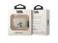 Karl Lagerfeld KLAPHNKCTGT Capa transparente com glitter para AirPods Pro Karl&Choupette Karl Lagerfeld KLAPHNKCTGT Capa transparente com glitter para AirPods Pro Karl&Choupette