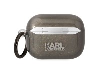 Karl Lagerfeld KLAPHNKCTGK Airpods Pro cover black/black Gliter Karl&Choupette Karl Lagerfeld KLAPHNKCTGK Airpods Pro cover black/black Gliter Karl&Choupette