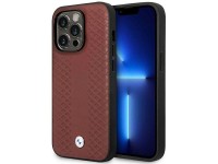 Case BMW BMHMP14X22RFGR iPhone 14 Pro Max 6.7" Burgundy/burgundy Leather Diamond Pattern MagSafe Case BMW BMHMP14X22RFGR iPhone 14 Pro Max 6.7" Burgundy/burgundy Leather Diamond Pattern MagSafe