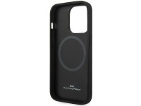 Case BMW BMHMP14X22RFGK iPhone 14 Pro Max 6.7" black/black Leather Diamond Pattern MagSafe